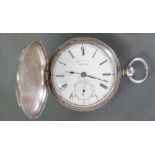 R & G Beesley of Liverpool 19th Century silver full hunter fusee pocket watch:
