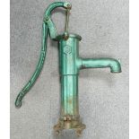 Early Cast Iron Water Pump: Height 68cm, makers mark noted.