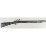 Brown bess carbine with Bayonet: George III and tower on lock: