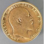 Full Sovereign gold coin 1905: