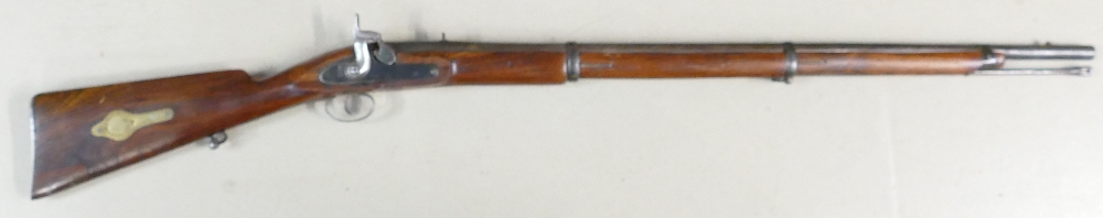 American civil war period Musket: with confederate markings.