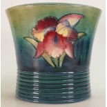 Walter Moorcroft planter decorated in the Orchid design: H19 x D22cm.