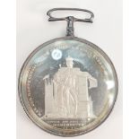 George III silver medal / medallion Church & King club,