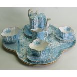 A collection of Shelley Cabaret set in the Dolly Varden pattern 3750: To include tray,