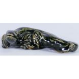 Royal Doulton glazed Stoneware figure of a Lizard: Modelled by Mark V Marshall, 12 cm long.