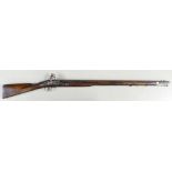 Brown Bess Musket: George III and tower on lock, Board of ordinance marks on stock.