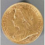 Full Sovereign gold coin 1899: