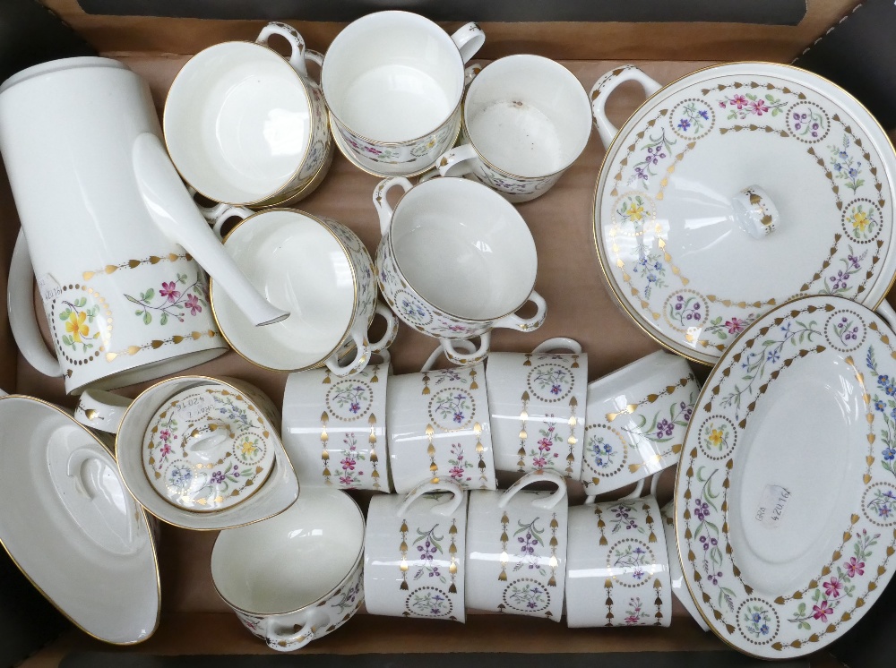 Royal Worcester dinner and coffee ware in the Trianon design to include: Coffee set, - Image 3 of 3