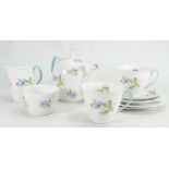 Shelley Tea for Two set Avon Blue Poppy 14299: