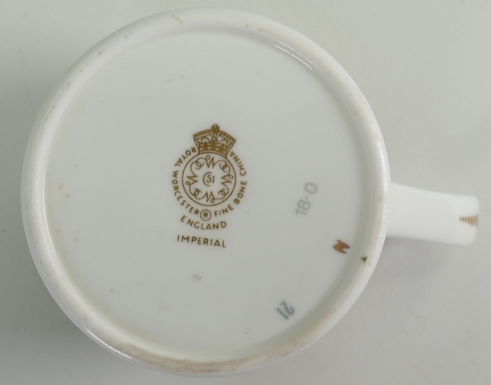 Royal Worcester Gilded Imperial Design tea set: 18 pieces. - Image 2 of 3