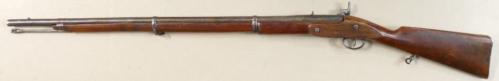 American civil war period Musket: with confederate markings. - Image 2 of 5