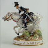 Royal Doulton prototype figure The Charge of the Light Brigade: Same model as HN4486 but grey horse