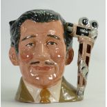 Royal Doulton rare large character jug Clark Gable D6709: Made for the Celebrity Collection 1983