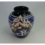 Moorcroft Weeping Willow vase: Limited edition 36/50 and designed by Helen Dale.