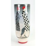 Dennis China Works vase Winter Shopper: Limited edition of 20 designed by Sally Tuffin, height 32cm.