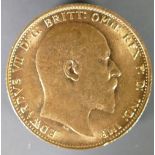 Full Sovereign gold coin 1906: