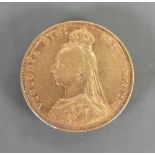 Gold full Sovereign dated 1889: