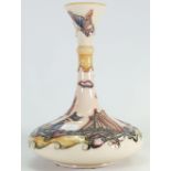 Moorcroft Florian Yacht Vase: In unusual colourway, dated 10-10-97,