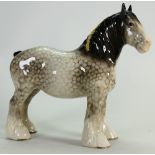 Beswick Rocking horse grey Shire horse: Model 818.
