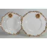 Copeland & Garrrett late Spode Felspar porcelain bowl & dish: Backstamps also indicates