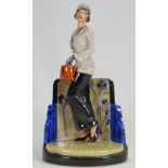 Kevin Francis Peggy Davies figure Art Deco Lady: Marked artists colourway 1 of 1 by Victoria Bourne.