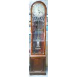 19th century floor standing Regulator clock: With mercury compensated pendulum,
