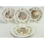 Royal Doulton Brambly Hedge set of collectors plates: Featuring the Secret Stairways from the