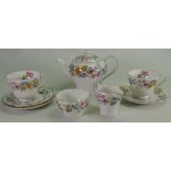 Shelley Tea for Two set Richmond Spring Bouquet 13651: