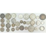 American & world silver coinage: USA silver coinage of various ages 70.