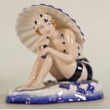 Royal Doulton prototype figure of Sunshine Girl: In blue & black colourway.