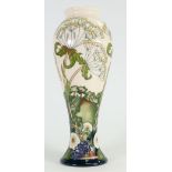 Moorcroft tall trial vase in Ryden Lane: Designed by Rachel Bishop,