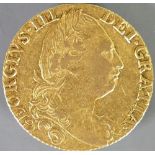 Full Guinea gold coin 1777: Condition gVF.