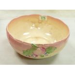 Clarice Cliff Newport Pottery Embossed Fruit Bowl: diameter 24cm