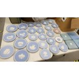 A large collection of 30 Wedgwood Jasperware Commemorative Wall plates: