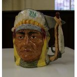 Royal Doulton large two sided character jug George Armstrong Custer & Sitting Bull: D6712