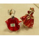 Royal Doulton Lady figures: Top O The Hill HN1834 & Best of the Classics Karen (2)