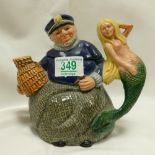 Royal Doulton Large Character Teapot Old Salt: D6818