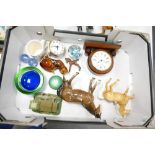 A mixed collection of items to include Beswick prancing arab (A/F): mare facing left (A/F), wooden