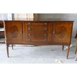 Strongbow Furniture Serpentine fronted Inlaid Mahogany Sideboard: