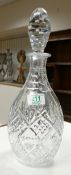 Quality Lead Crystal Wine Deanter: height 37cm