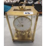 Brass Kenda Anniversary clock: height 23cm