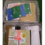 A large quantity of card making: craft / art materials ( 2 trays)