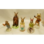 Royal Doulton Bunnykins Figures: Little John (Gold Edition), 60th Anniversary, Eskimo, Romeo &