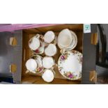 Royal Albert Old Country Rose Coffee Set: 20 pieces