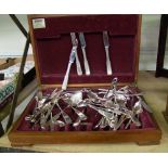 Cased Viners Silver Plated Albany Cutlery Canteen: