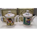 Two boxed Wade 'Bear Ambition' teapots: