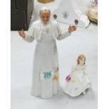 Second Royal Doulton Figure Pope John Paul II: togther with Lynsey HN3043(2)