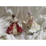 Royal Doulton figurines Ninette HN2379: and southern belle HN2229 (2)
