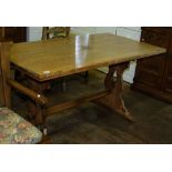 Light Oak Rectory Table: