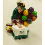 Boxed Royal Doulton Character Figure: The Old Balloon Seller HN1315